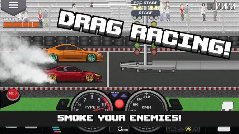 Pixel Car Racer — скриншот 1