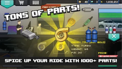 Pixel Car Racer - скриншот 2