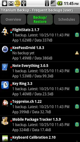 Titanium Backup — скриншот 1