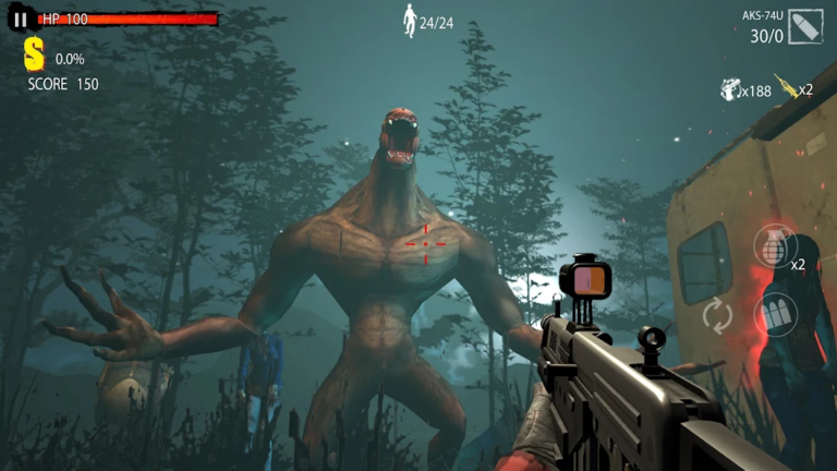Zombie Hunter D-Day — скриншот 1