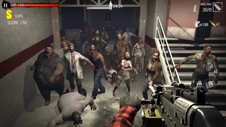 Zombie Hunter D-Day — скриншот 2