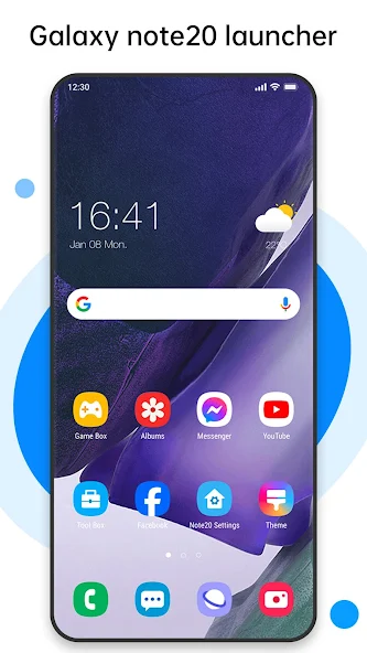Perfect Galaxy Note20 Launcher — скриншот 1