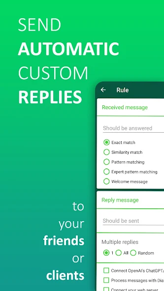 Автоответчик для WhatsApp — скриншот 1