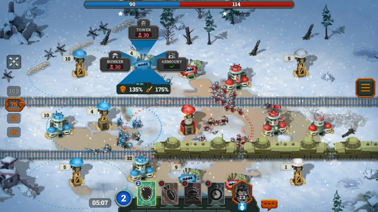 Bunker Wars: WW1 Strategy — скриншот 2