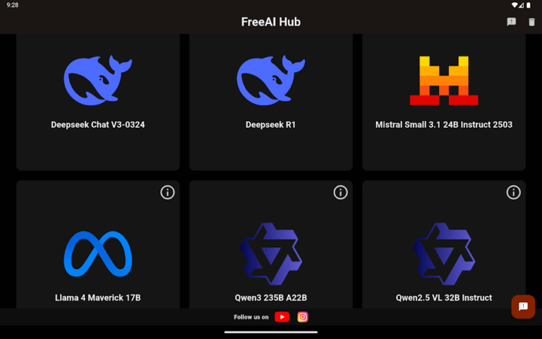 FreeAI Hub — скриншот 1