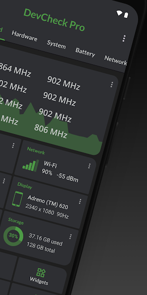 Скриншот приложения DevCheck Device & System Info — скриншот 2