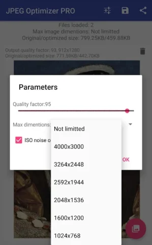 JPEG Optimizer PRO - скриншот 3