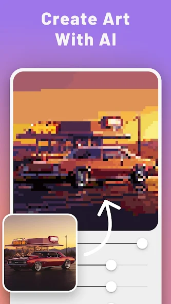 Скриншот приложения PixelMe: Pixel Art AI Camera — скриншот 1