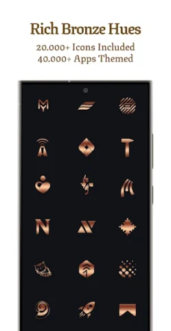 Bronze Copper Icon Pack - скриншот 2