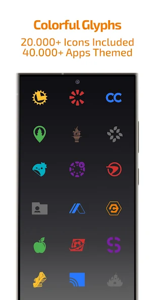 Скриншот приложения Colors Shapeless Icon Pack — скриншот 2