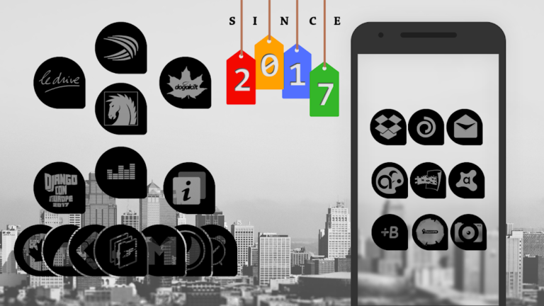 Скриншот приложения Oscuro Icon Pack — скриншот 1
