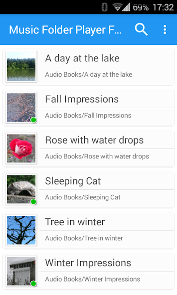 Скриншот приложения Music Folder Player Full — скриншот 1