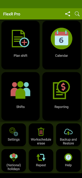 Скриншот приложения Shift Work Calendar - FlexR — скриншот 2