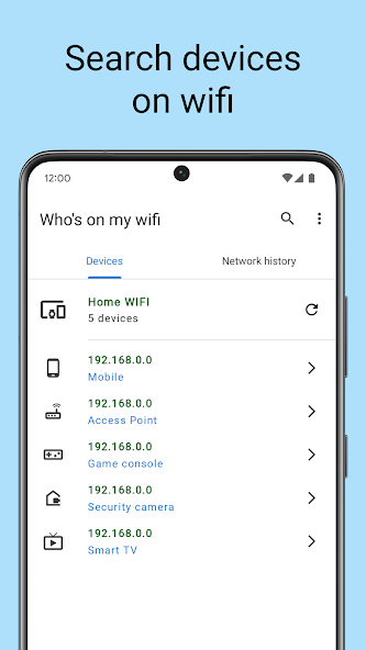 Скриншот приложения Кто на моем wifi — скриншот 1