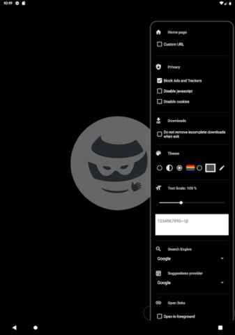 OH Private Web Browser - скриншот 6