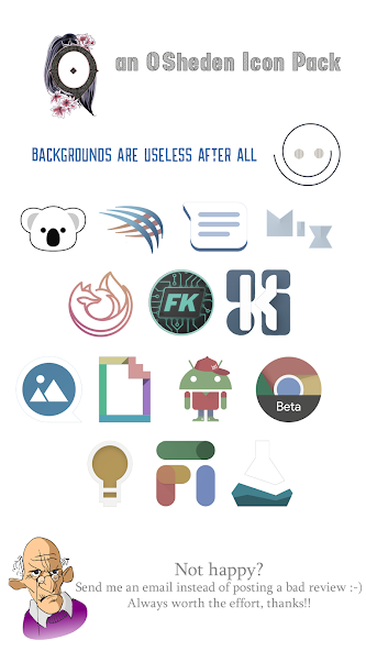 Скриншот приложения Distraction Icon Pack — скриншот 2
