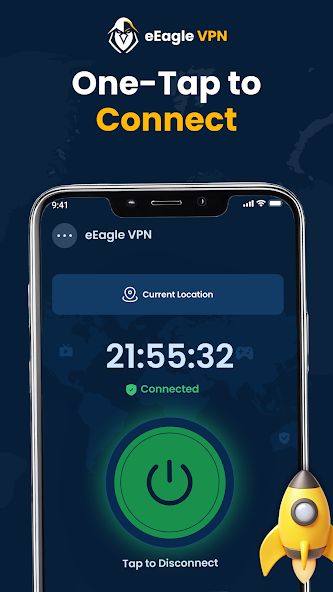 Скриншот приложения eEagle VPN Secure Proxy Master — скриншот 1