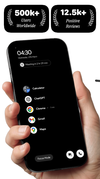 Скриншот приложения Minimalist Launcher - Flow — скриншот 1