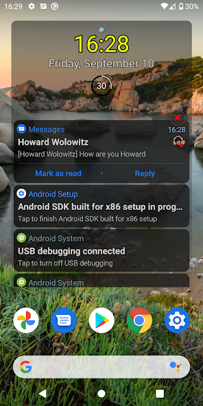Скриншот приложения Notification Widget — скриншот 2
