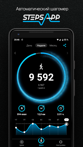 Скриншот приложения StepsApp — скриншот 1