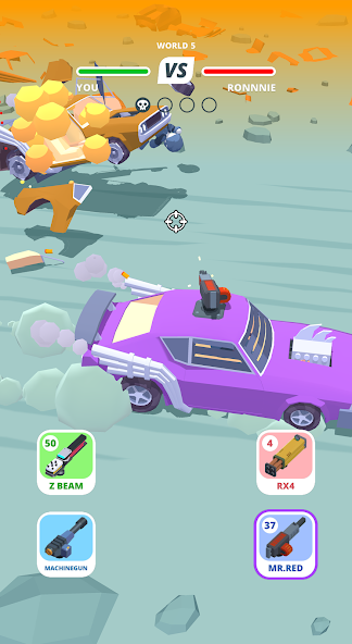 Скриншот приложения Desert Riders: Car Battle Game — скриншот 1
