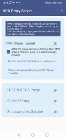 Proxy Server:Tether NoRoot - скриншот 1