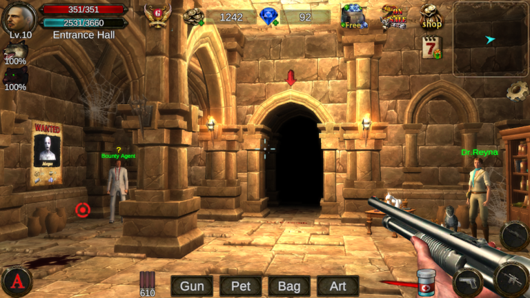 Скриншот приложения Dungeon Shooter : Dark Temple — скриншот 1