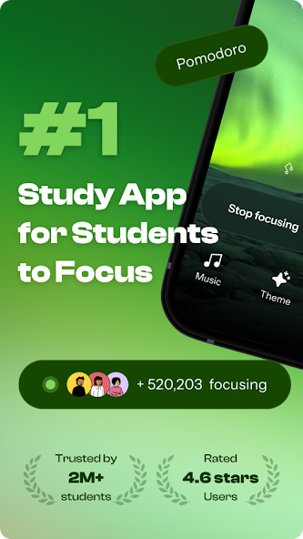 Скриншот приложения Regain: Study Timer for Focus — скриншот 1
