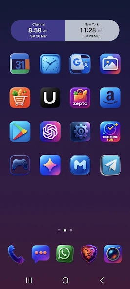 Скриншот приложения Glossy Glow Icon Pack — скриншот 1