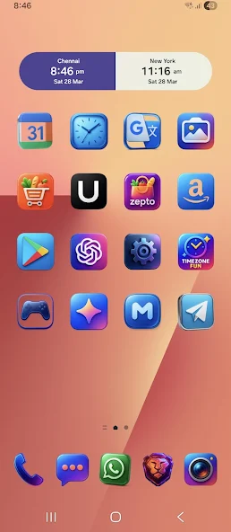 Скриншот приложения Glossy Glow Icon Pack — скриншот 2
