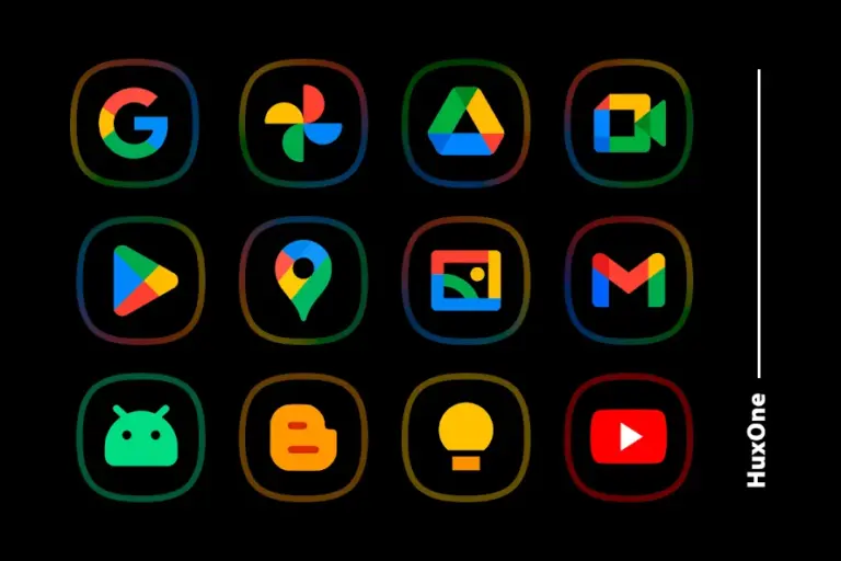 Скриншот приложения HuxOne Dark - Icon Pack — скриншот 2
