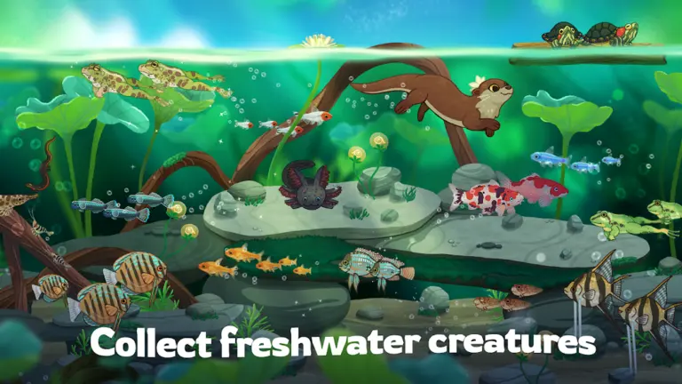 Скриншот приложения Pondlife — Fish, Frogs & More! — скриншот 1