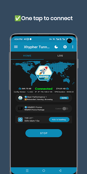 Скриншот приложения Xhypher Tunnel Pro — скриншот 1