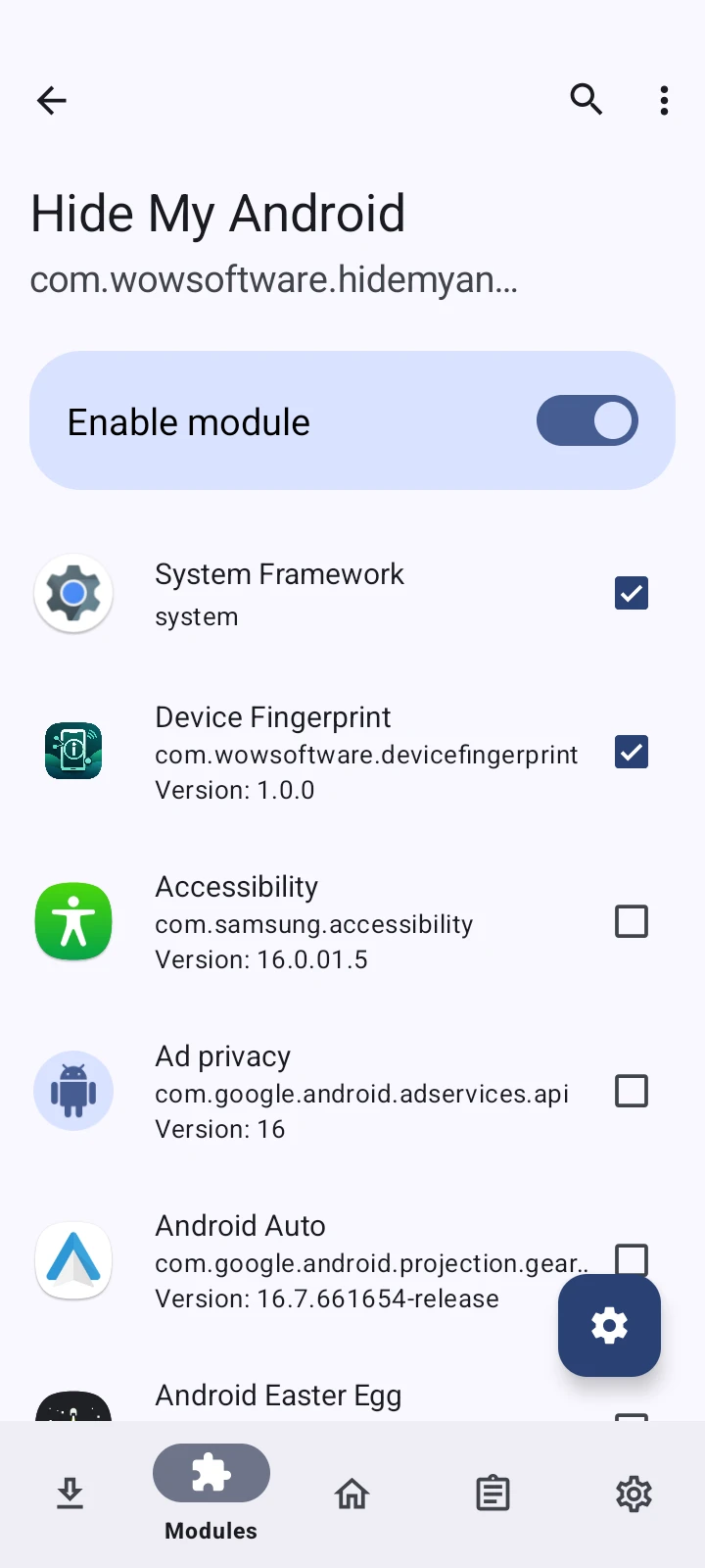Скриншот приложения Hide My Android — скриншот 1