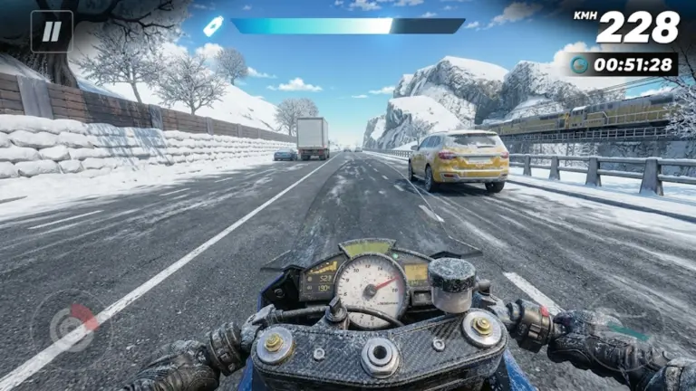 Скриншот приложения Highway Moto Rush: Traffic — скриншот 2