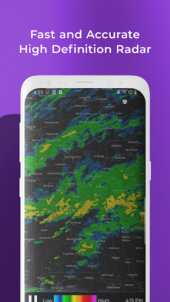 Скриншот приложения MyRadar Weather Radar — скриншот 1