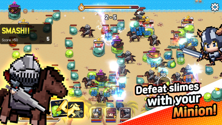 Скриншот приложения No More Slimes!!: Idle Action — скриншот 2
