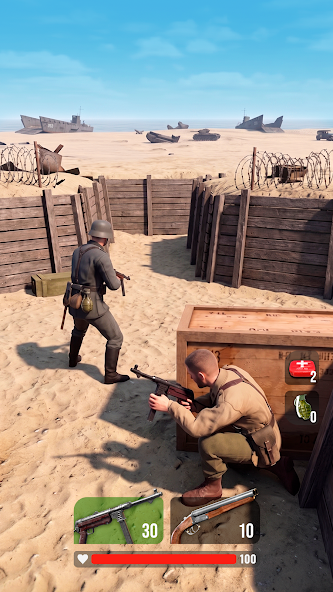 Скриншот приложения Shoot Out WW2: Gun Shooting — скриншот 2