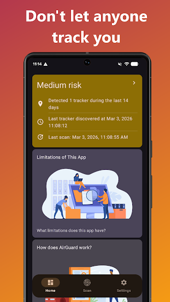 Скриншот приложения AirGuard - AirTag protection — скриншот 2