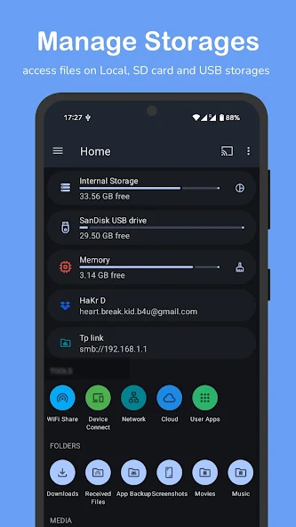 Скриншот приложения AnExplorer Pro File Manager — скриншот 1