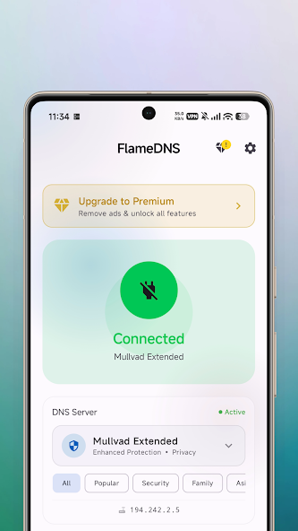Скриншот приложения DNS Vault - DNS Changer — скриншот 1