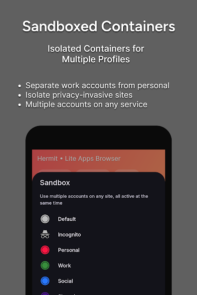 Скриншот приложения Hermit — Lite Apps Browser — скриншот 2