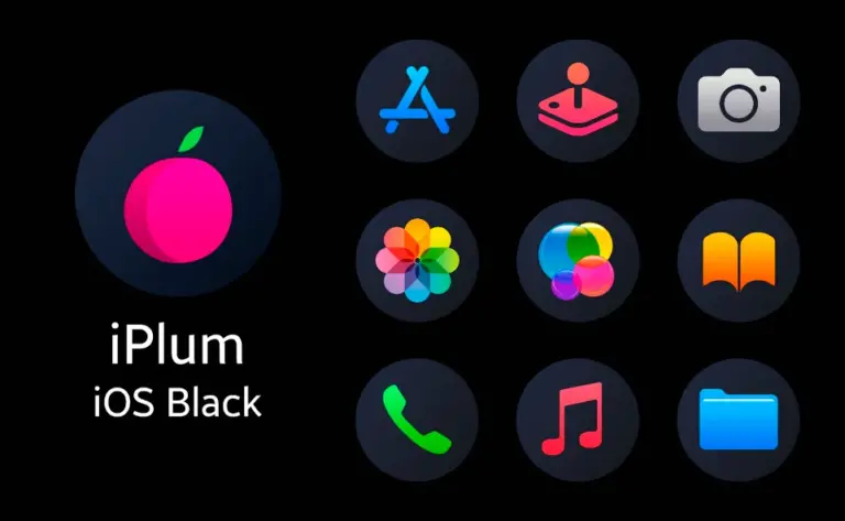 Скриншот приложения iPlum - Icon Pack (Round) — скриншот 1