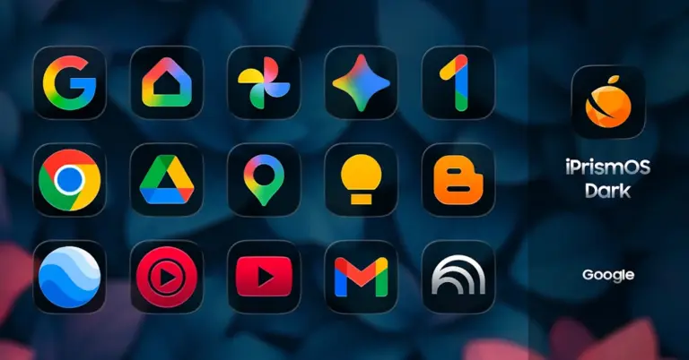 Скриншот приложения iPrismOS (Dark) - Icon Pack — скриншот 2