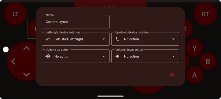 Скриншот приложения Remote Gamepad — скриншот 2
