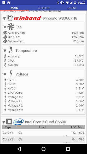Скриншот приложения Remote System Monitor — скриншот 1